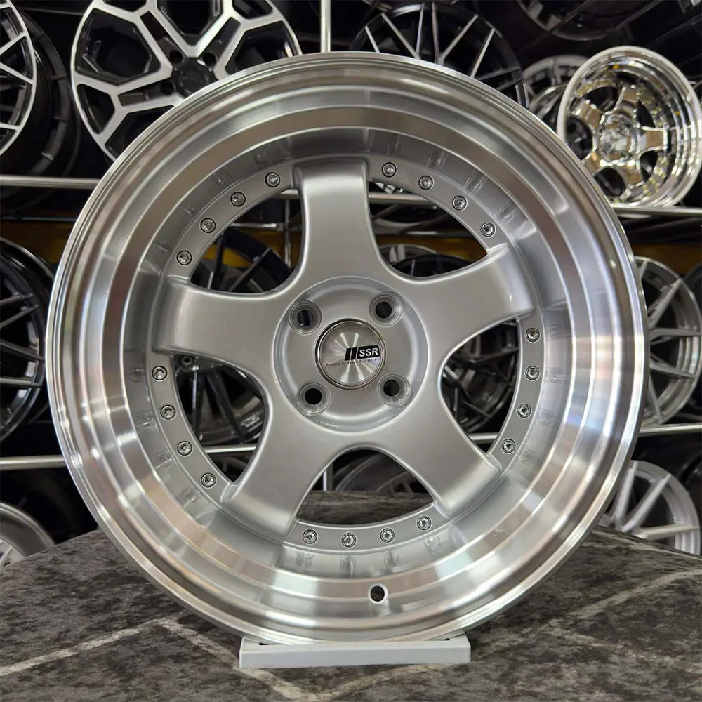 16 inç 4x100 SSR 9-10 Ofset Krom Jant Gümüş Jant Modeli (4 Adet)