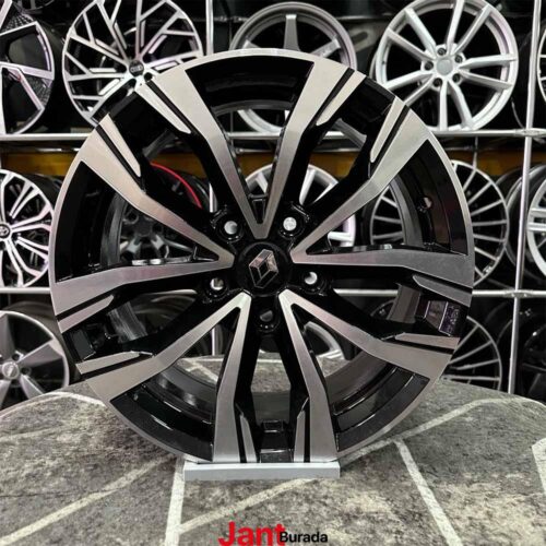 16 inç 5x114.3 Megane 4 Siyah Elmas Kesim Jant Modeli (4 Adet)