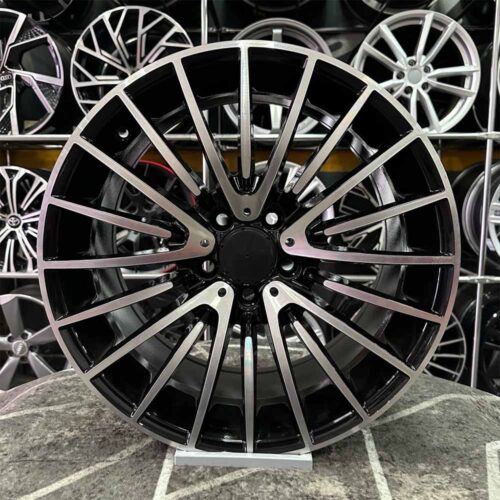 18 inç 5x112 Mercedes S Glass Siyah Elmas Kesim Jant Modeli (4 Adet)