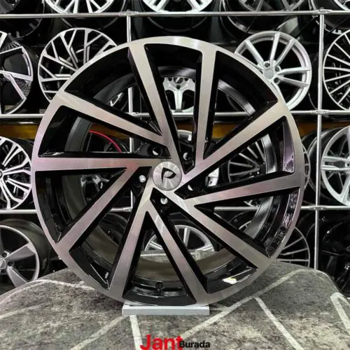 17 inç 5x100 Polo Siyah Elmas Kesim Jant Modeli (4 Adet)