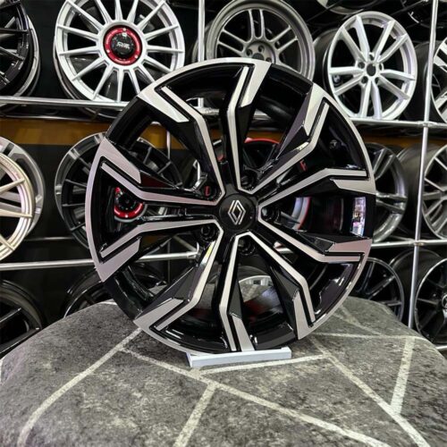 17 inç 5x114.3 Magane İcon Siyah Elmas Kesim Jant Modeli (4 Adet)
