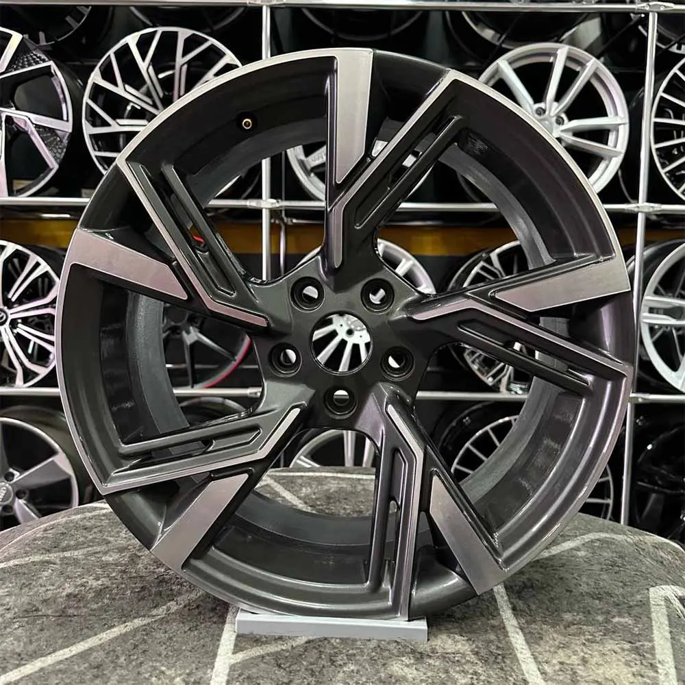 18 inç 5x112 Audi RS Gun Metal Elmas Kesim Jant Modeli (4 Adet)