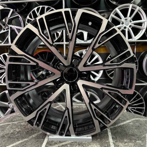 18 inç 5x112 Audi S Siyah Elmas Kesim Jant Modeli (4 Adet)