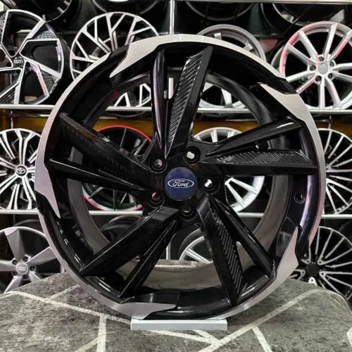 18 inç 5x108 Ford Siyah Elmas Kesim Jant Modeli (4 Adet)