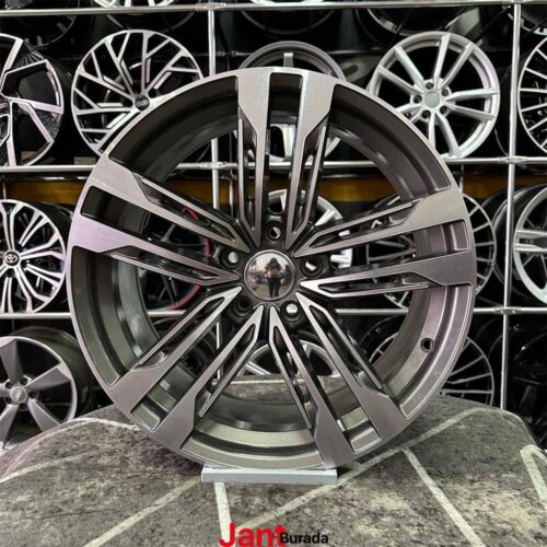 18 inç 5x112 Audi A3 Gun Metal Elmas Kesim Jant Modeli (4 Adet)