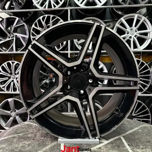 18 inç 5x112 Mercedes AMG Siyah Elmas Kesim Jant Modeli (4 Adet)
