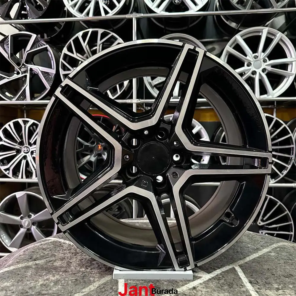 18 inç 5x112 Mercedes AMG Siyah Elmas Kesim Jant Modeli (4 Adet)