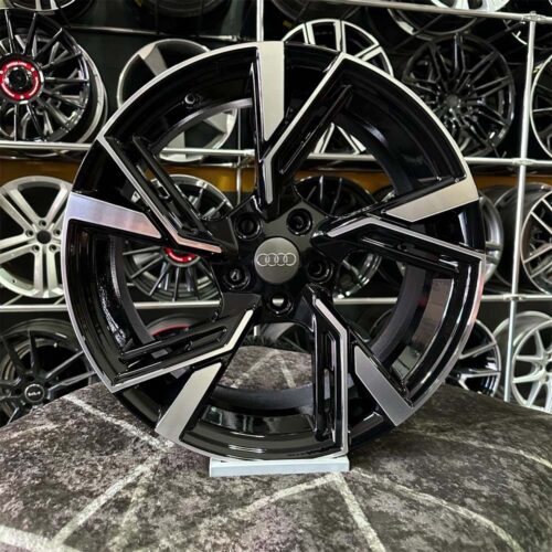 18 inç 5x112 Audi RS Siyah Elmas Kesim Jant Modeli (4 Adet)