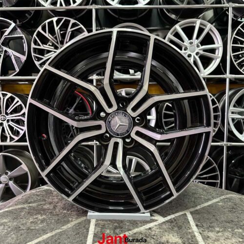 18 inç 5x112 E Glass Siyah Elmas Kesim Jant Modeli (4 Adet)
