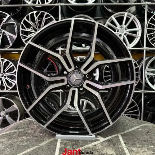 18 inç 5x112 E Glass Siyah Elmas Kesim Jant Modeli (4 Adet)