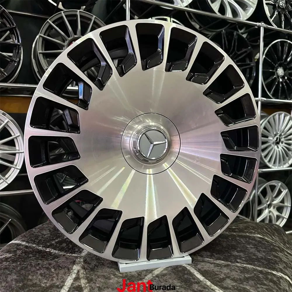 20 inç 5x112 Maybach Siyah Elmas Kesim Jant Modeli (4 Adet)