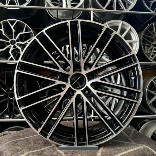 21 inç 5x130 Porache Cayenne Taycan Siyah Elmas Kesim Jant Modeli (4 Adet)