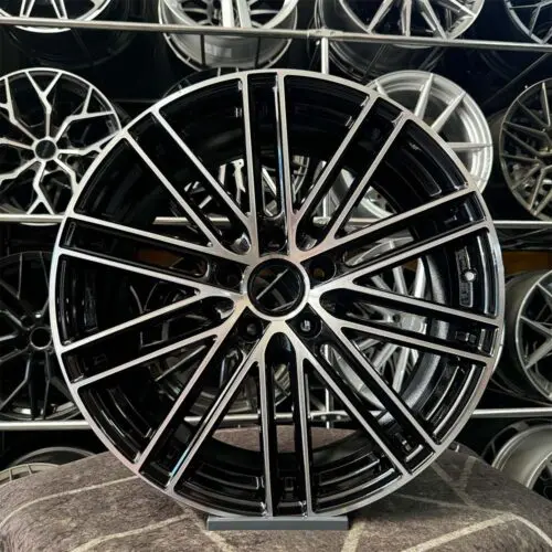 21 inç 5x130 Porache Cayenne Taycan Siyah Elmas Kesim Jant Modeli (4 Adet)