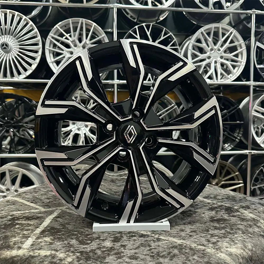 15 inç 4x100 Clio İcon Siyah Elmas Kesim Jant Modeli (4 Adet)