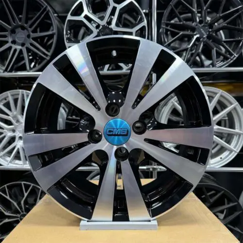 15 inç 4x100 CMS Siyah Elmas Kesim Jant Modeli (4 Adet)