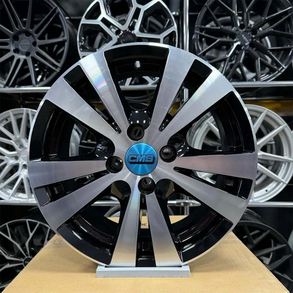 15 inç 4x100 CMS Siyah Elmas Kesim Jant Modeli (4 Adet)