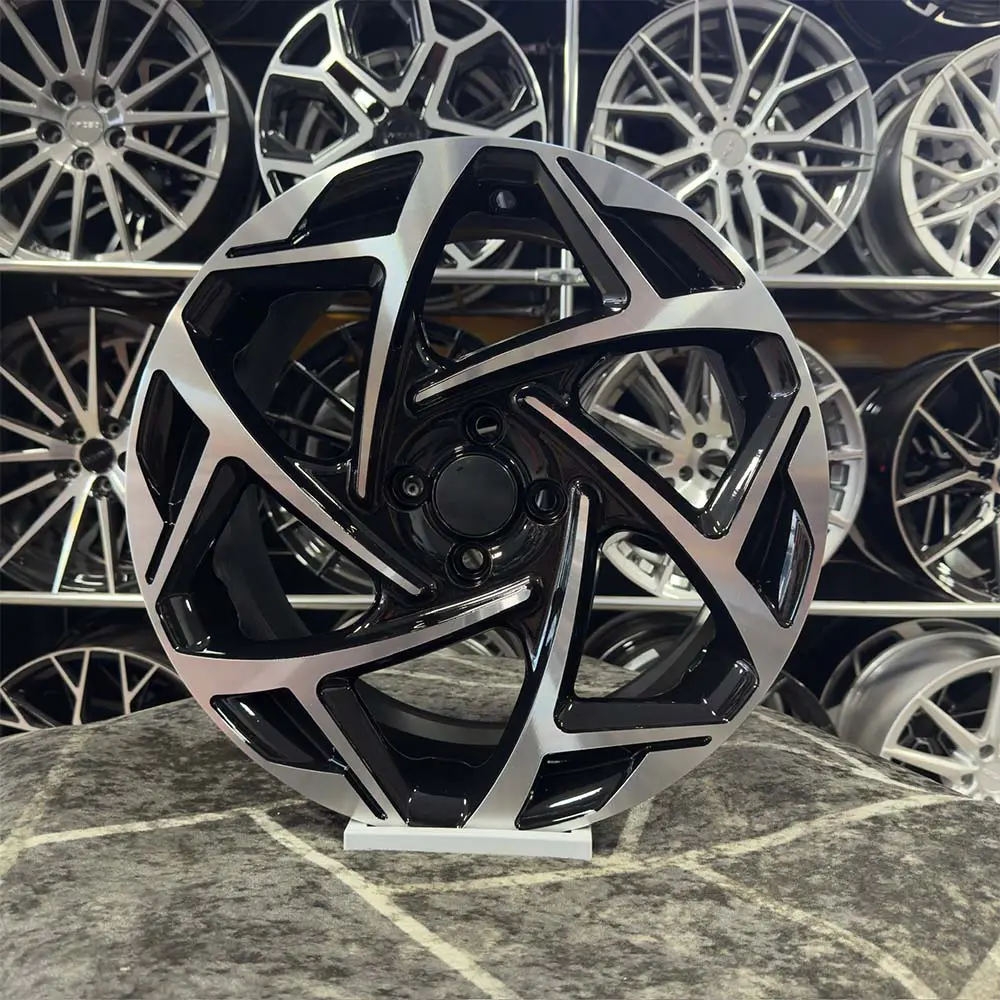 17 inç 4x100 Opel OPC Siyah Elmas Kesim Jant Modeli (4 Adet)