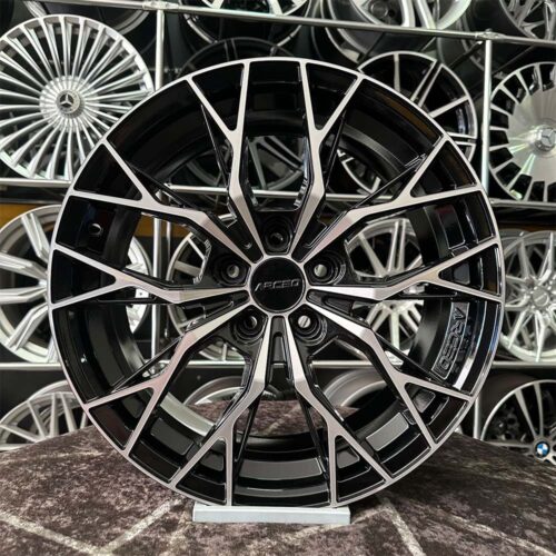 17 inç 5x105 Arceo Roma Siyah Elmas Kesim Jant Modeli (4 Adet)