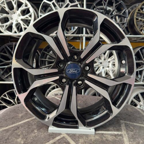 16 inç 5x108 Ford Focus Mondeo Siyah Elmas Kesim Jant Modeli (4 Adet)