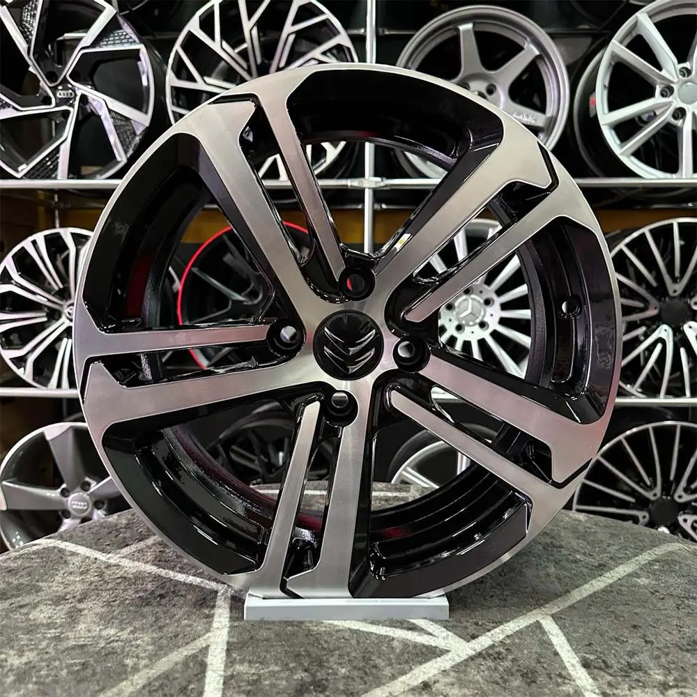 16 inç 5x108 Peugeot Citroen Siyah Elmas Kesim Jant Modeli (4 Adet)