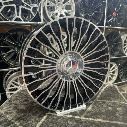 17 inç 5x112 Maybach Siyah Elmas Kesim Jant Modeli (4 Adet)