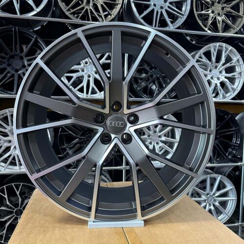 22 inç 5x112 Audi RS& Gun Metal Elmas Kesim Jant Modeli (4 Adet)