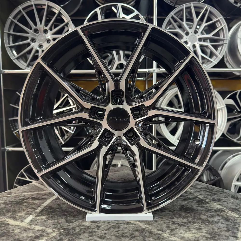 17 inç 5x114.3 Arceo Marseille Siyah Elmas Kesim Jant Modeli (4 Adet)