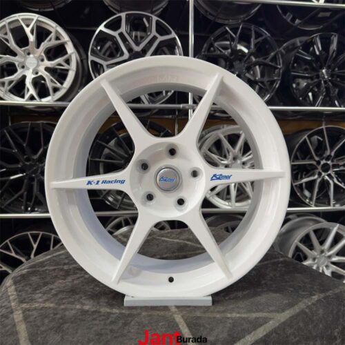 17 inç 5x114.3 Kosei K1 Racing Beyaz Jant Modeli (4 Adet)