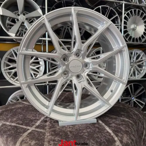 18 inç 5x114.3 Arceo Marseille Gümüş Elmas Kesim Jant Modeli (4 Adet)