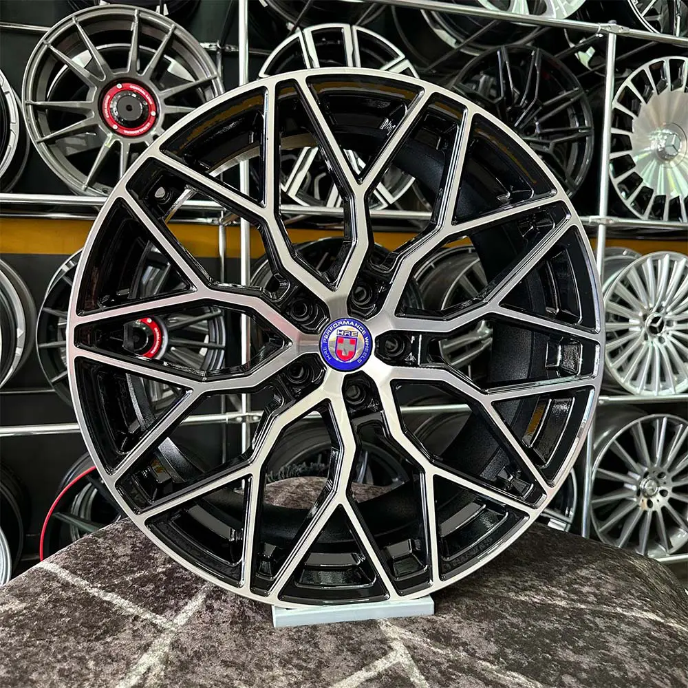 18 inç 5x114.3 HRE Siyah Elmas Kesim Jant Modeli (4 Adet)