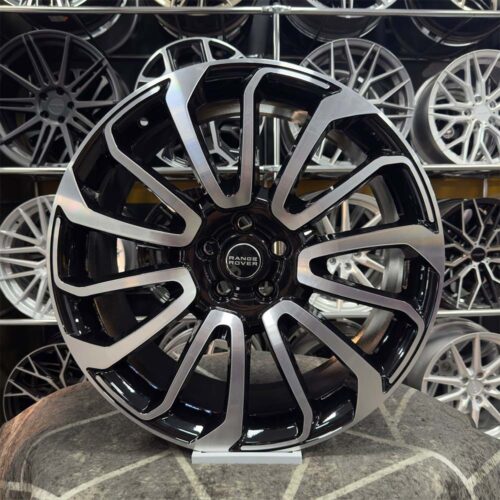 22 inç 5x120 Rango Rover Siyah Elmas Kesim Jant Modeli (4 Adet)