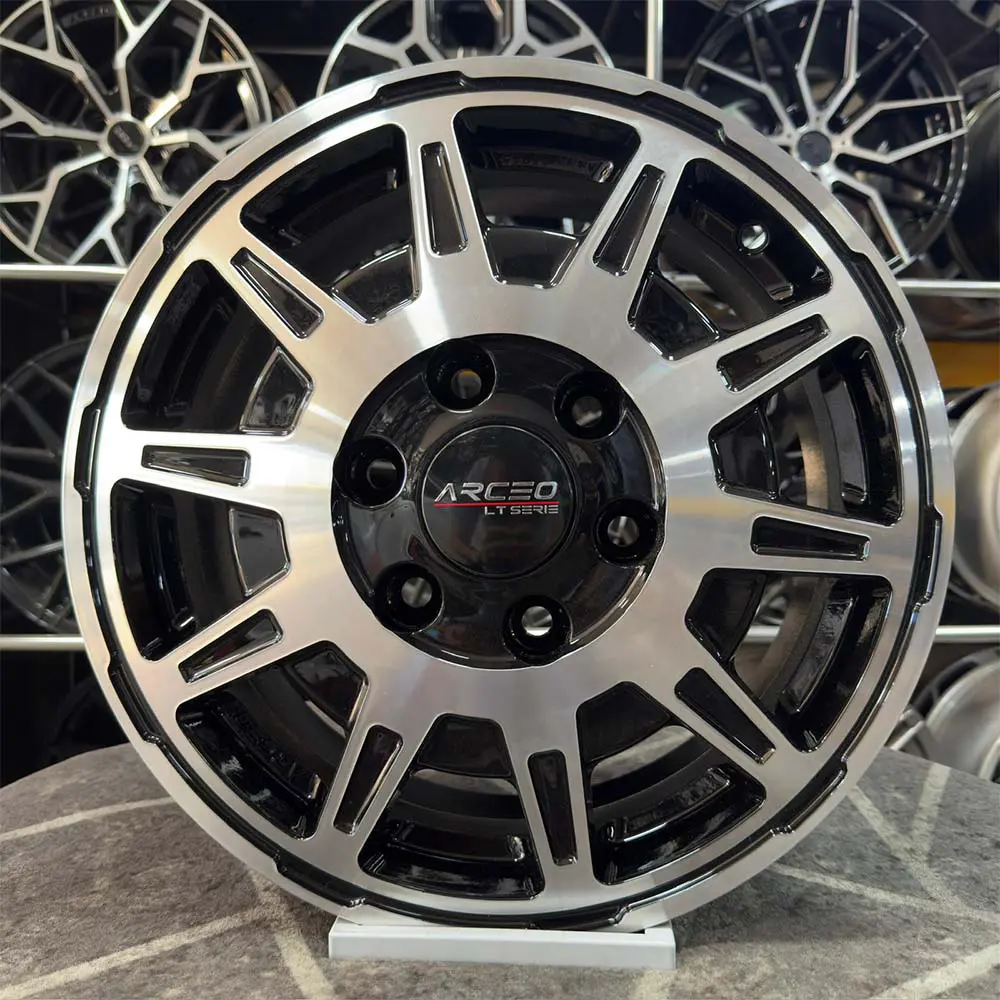 16 inç 6x130 Arceo Siyah Elmas Kesim Jant Modeli (4 Adet)