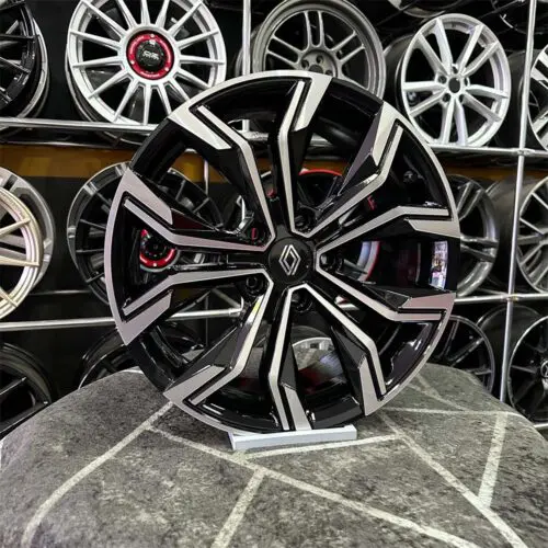 16 inç 5x114.3 Magane İcon Siyah Elmas Kesim Jant Modeli (4 Adet)