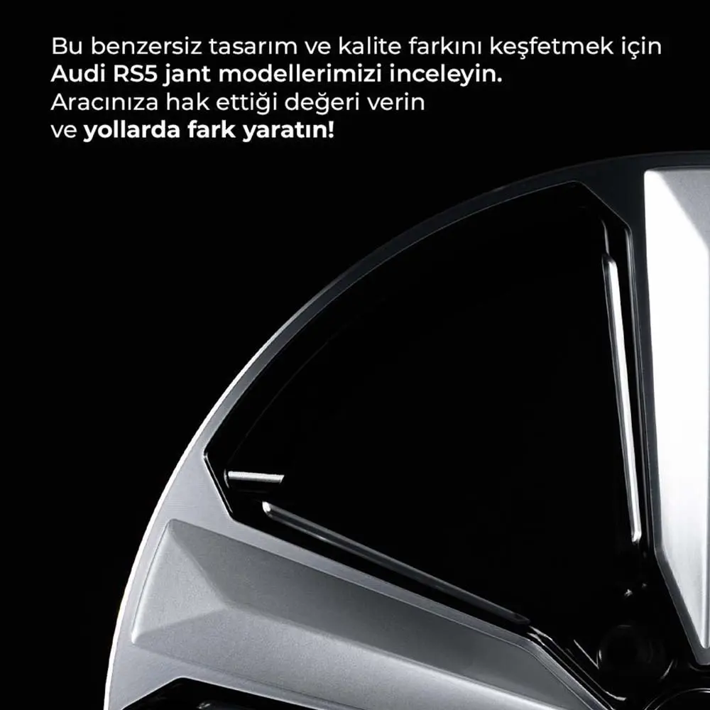 18 inç 5x112 Audi RS5 Orjinal Kalıp Siyah Jant Modeli (4 Adet)