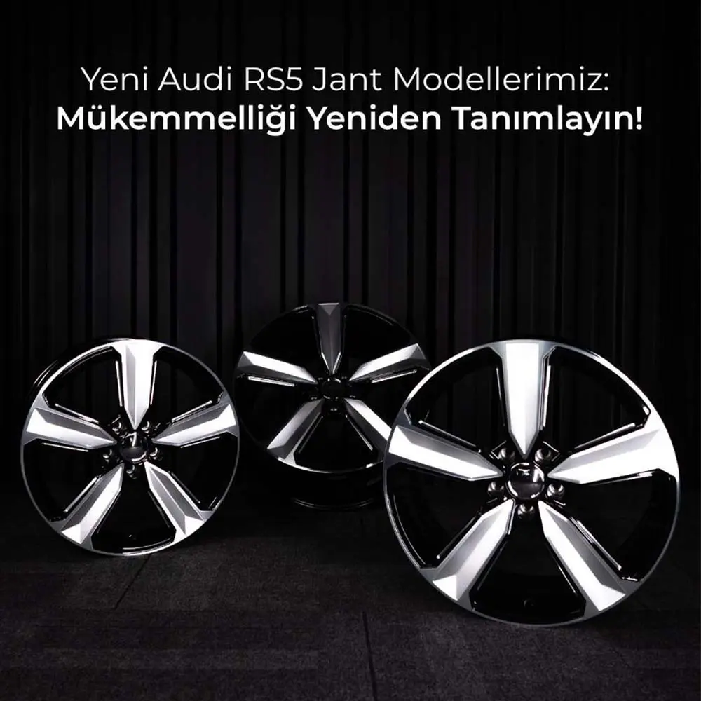 18 inç 5x112 Audi RS5 Orjinal Kalıp Siyah Jant Modeli (4 Adet)