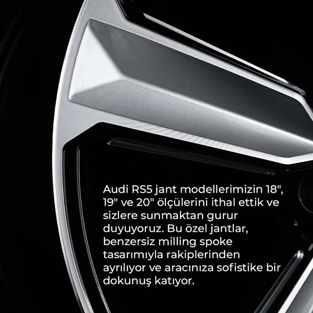 18 inç 5x112 Audi RS5 Orjinal Kalıp Siyah Jant Modeli (4 Adet)