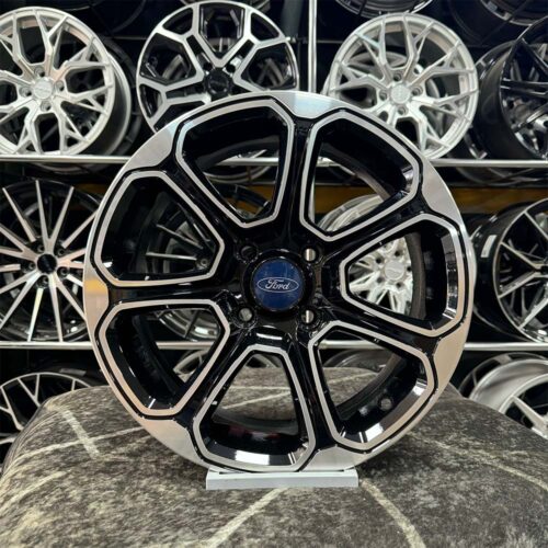 15 inç 4x108 Ford Siyah Elmas Kesim Jant Modeli (4 Adet)