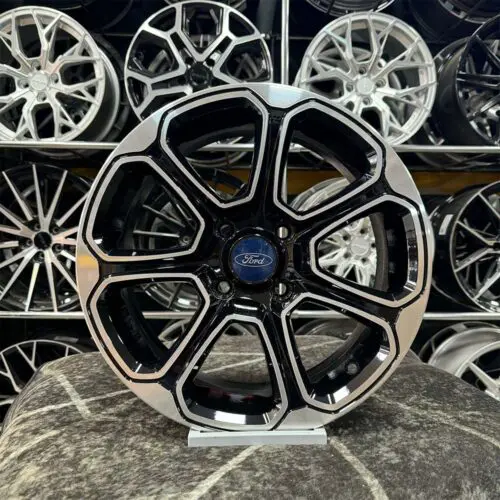 15 inç 4x108 Ford Siyah Elmas Kesim Jant Modeli (4 Adet)