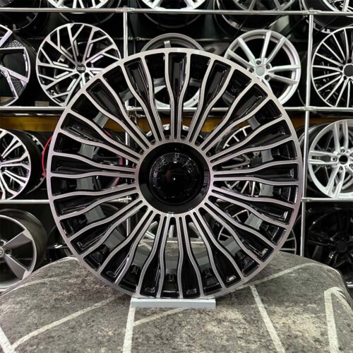 16 inç 5x112 Mercedes Siyah Elmas Kesim Jant Modeli (4 Adet)