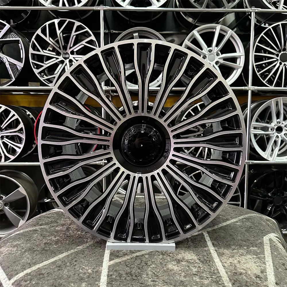 16 inç 5x112 Mercedes Siyah Elmas Kesim Jant Modeli (4 Adet)