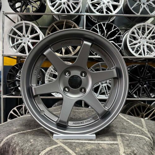 17 inç 4x100 Volk T37 Gun Metal Jant Modeli (4 Adet)