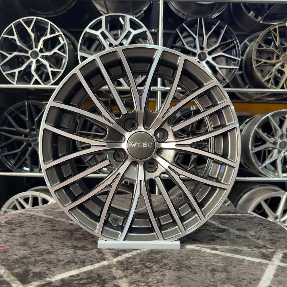 14 inç 4x108 Arceo Gun Metal Elmas Kesim Jant Modeli (4 Adet)