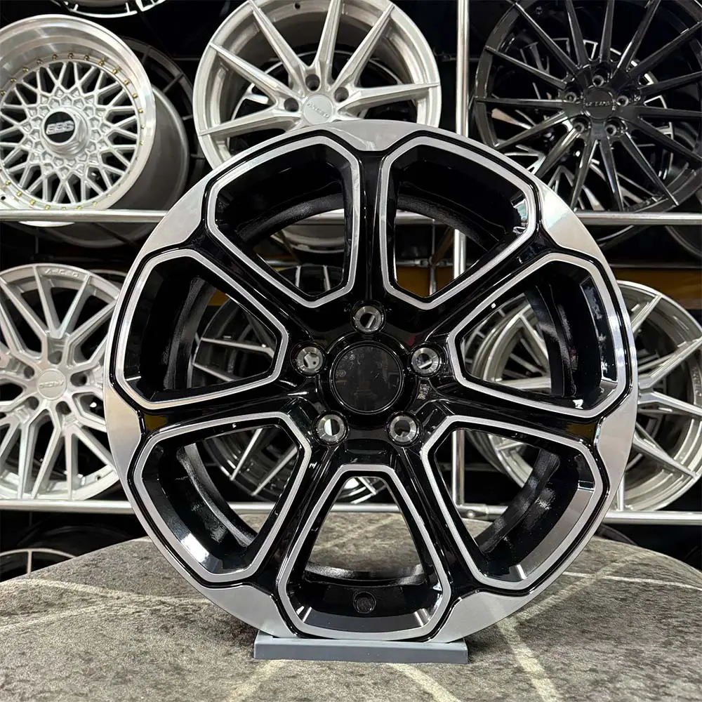 16 inç 5x108 Ford Siyah Elmas Kesim Jant Modeli (4 Adet)