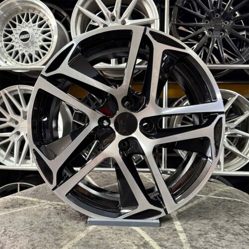 17 inç 4x108 Peugeot Citroen Siyah Elmas Kesim Jant Modeli (4 Adet)