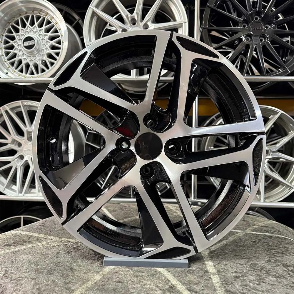 17 inç 4x108 Peugeot Citroen Siyah Elmas Kesim Jant Modeli (4 Adet)