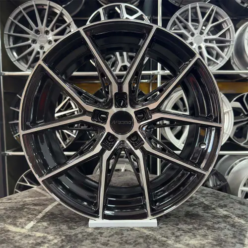 17 inç 5x100 Arceo Marseille Siyah Elmas Kesim Jant Modeli (4 Adet)