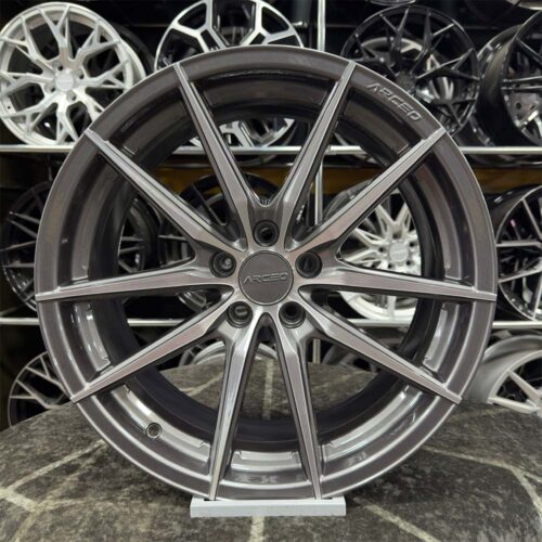 18 inç 5x112 Arceo Monaco Gun Metal Elmas Kesim Jant Modeli (4 Adet)
