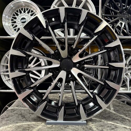 18 inç 5x112 VW Audi Siyah Elmas Kesim Jant Modeli (4 Adet)