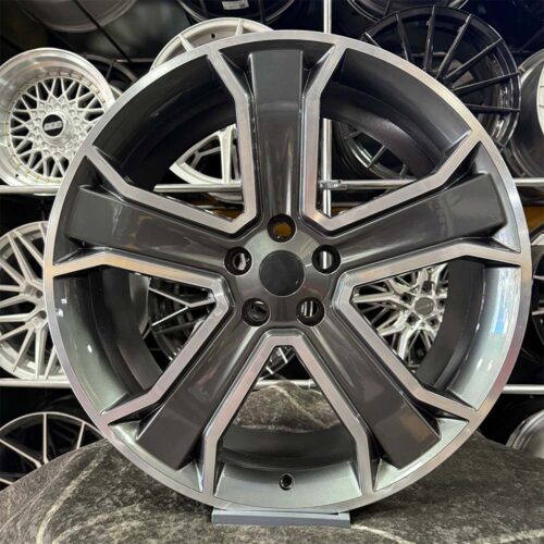 22 inç 5x120 Range Rover Vouge Gun Metal Elmas Kesim Jant Modeli (4 Adet)