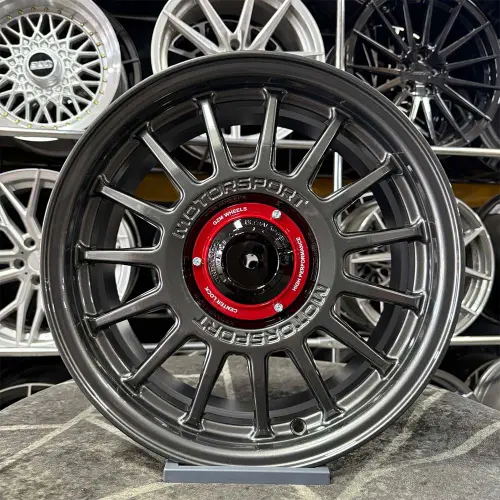 16 inç 4x100 Motorsport Gun Metal Jant Modeli (4 Adet)